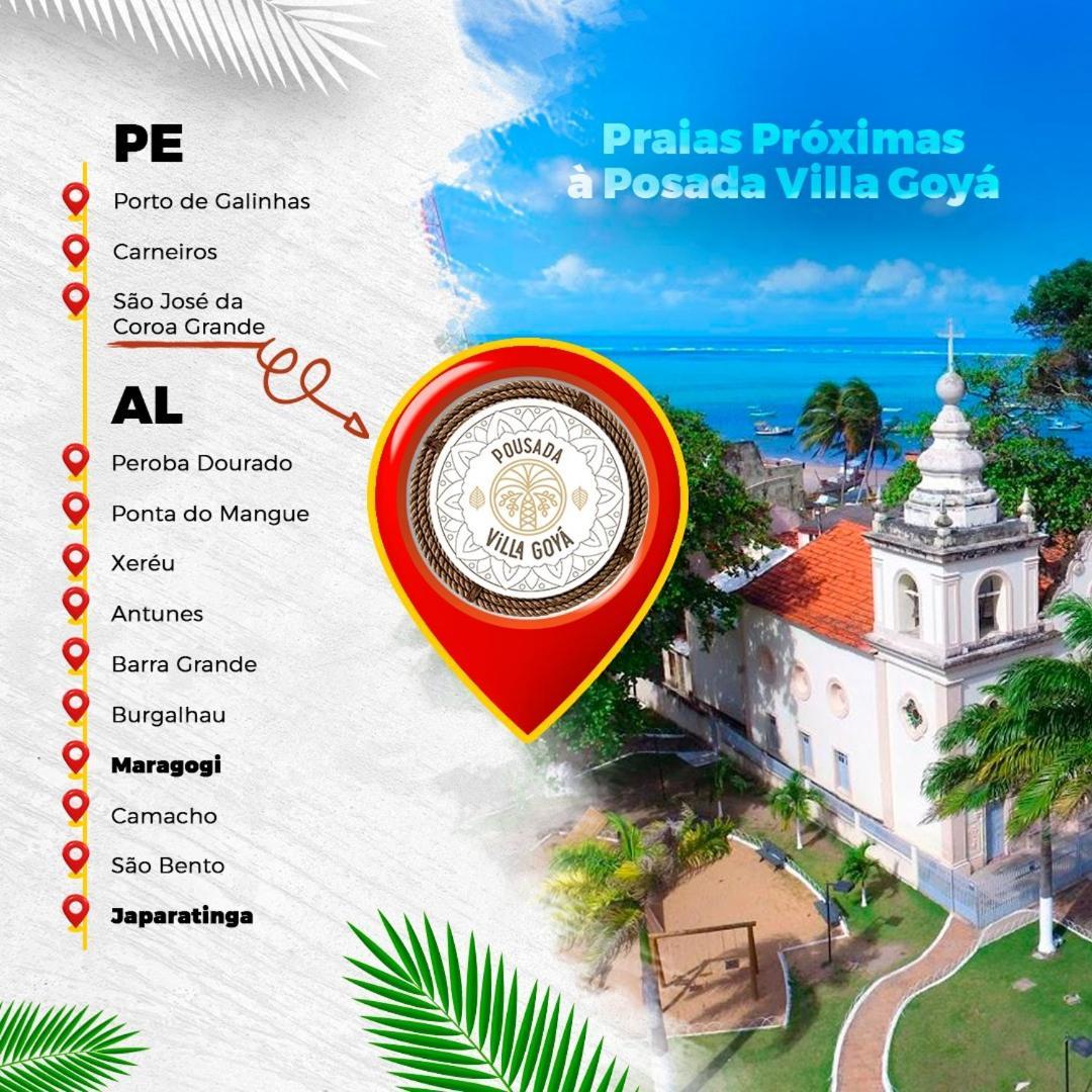 Pousada Villa Goya São José da Coroa Grande エクステリア 写真